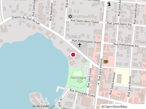 Location of les Précieux Conseils d'Isabelle at 46 Chemin du Tour-du-Lac, Sainte-Agathe-des-Monts