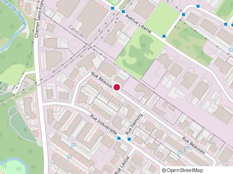 Location of les Produits Miropac Inc. at 7 Rue Beauvais, Delson