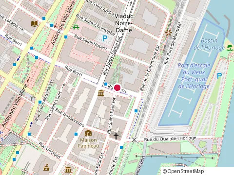 Location of les Projets Planicor - Construction Neuve at 445 Rue Saint-Paul E, Montréal