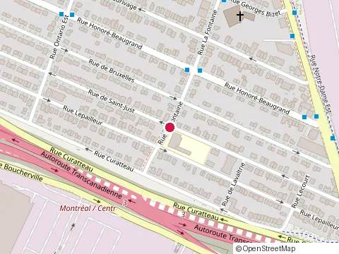 Location of les Projets Prestige Rb at 1815 Rue de Saint-Just, Montréal