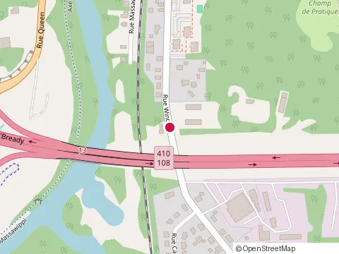 Location of les Pros d'Excavation et d'Abbatage at 10 Rue Winder, Sherbrooke