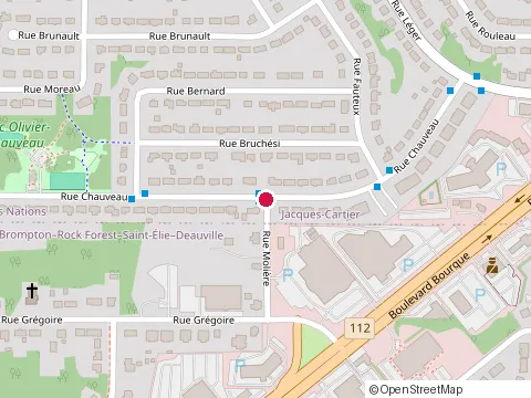 Location of les Pros du Cèdre at 1282 Rue Grégoire, Sherbrooke