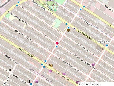 Location of les Rénovations Alcôve at 6111 Avenue de l'Esplanade, Montréal
