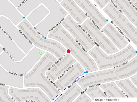 Location of les Rénovations Sylvain Ouimet at 1816 Rue de la Savoie, Sainte-Julie