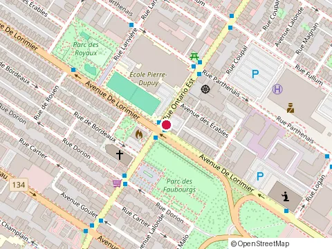Location of les Restaurant Lafleur Inc at 2120 Rue Ontario E, Montréal