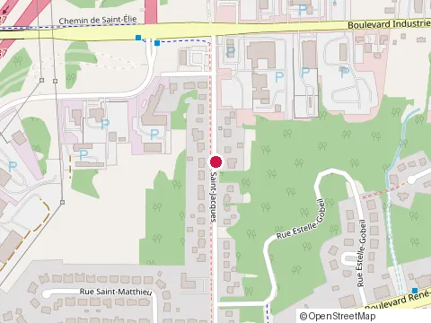 Location of les Services Comptables l A at 1585 Rue Marini, Sherbrooke