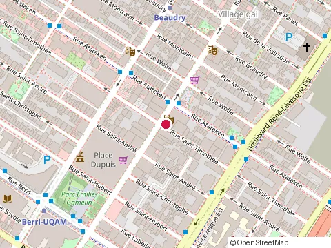 Location of les Services de Béton Universel Ltée at 1010 St Catherine St E #506, Montréal