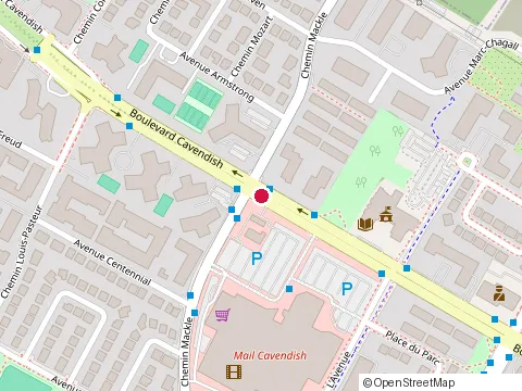 Location of les Soins Kad Care at 5775 boulevard Cavendish, Côte Saint-Luc