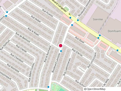 Location of les Surfaces Flexroc at 6295 boulevard Lavoisier, Saint-Léonard