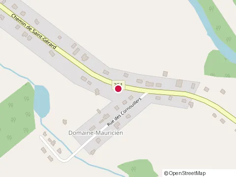 Location of les Toitures Hardy at 990 chemin de Saint-Gerard, Shawinigan