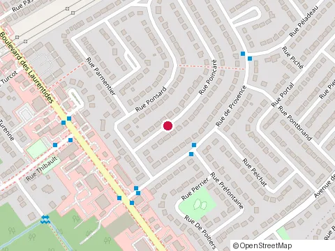 Location of les Toitures Montdore Inc. at 5245 Rue Poincaré, Laval