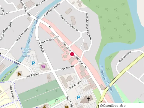 Location of les Trois Giraffes, Baie-Saint-Paul