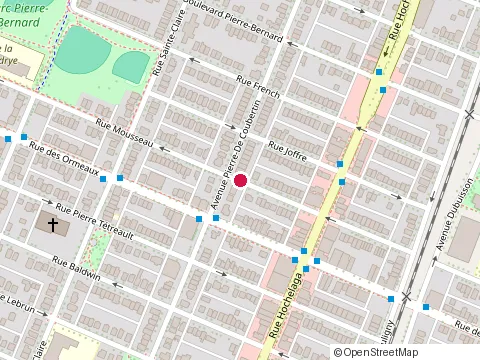 Location of les Verdures Riopelle at 2547 Rue Mousseau, Montréal