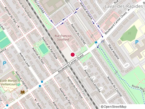 Emplacement de Let'S Paint au 526 avenue Léo-Lacombe, Laval