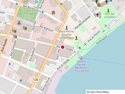 Emplacement de Lewis Café Tr au 15 Rue des Forges, Trois-Rivières