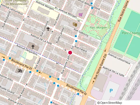 Location of Lfk at 4236 St Catherine St E, Montréal