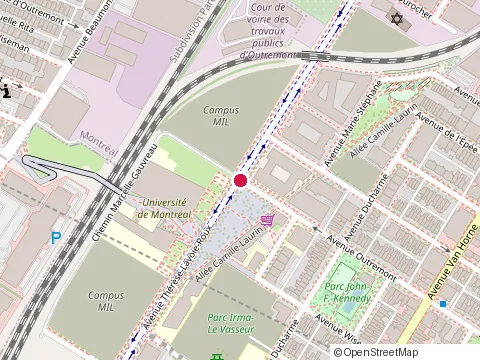 Location of Library Of Science-Mil Campus at 1375 Avenue Therese-Lavoie-Roux, Outremont
