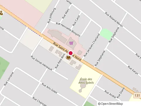 Location of Library Sylvie-Thouin at 241 Rue Saint-Antoine-Nord, Lavaltrie