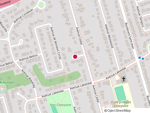 Location of Lifeworks at 6 avenue Lancaster, Pointe-Claire