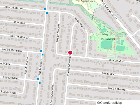 Location of Lignes de Stationnement Entretien&Tracage at 1471 Rue du Mûrier, Sherbrooke