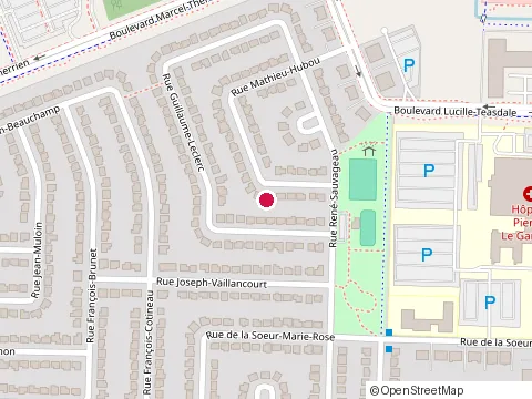 Location of Linda Gara Services Comptables at 121 Rue Mathieu-Hubou, Terrebonne