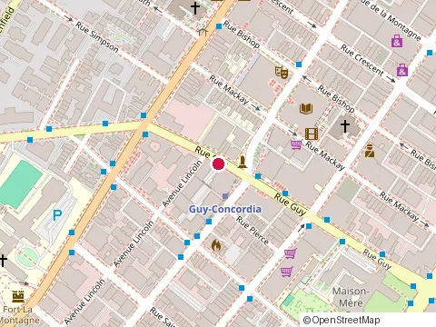 Location of Liquid Nutrition Inc at 2110 Rue Guy, Montréal