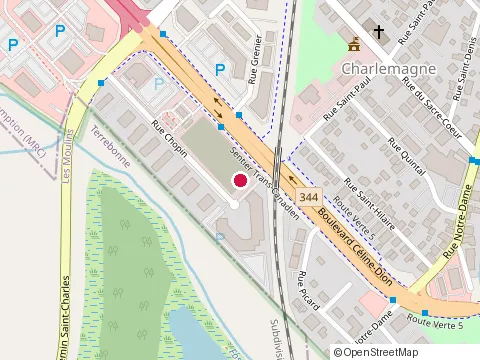 Location of Living Supperclub at 115 boulevard Céline Dion, Repentigny
