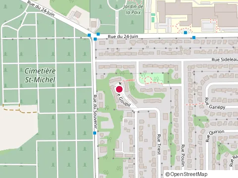 Location of Local Commutaire de la Place at 783 Place Goupil, Sherbrooke