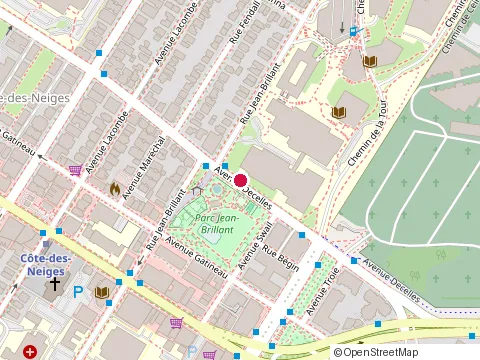 Location of Local Local · Chez Valère at 3200 Jean Brillant St, Montréal
