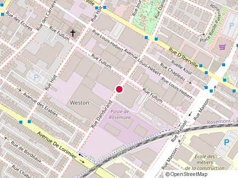 Location of Loeven Morcel at 2300 Dandurand, Montréal