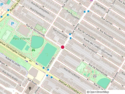 Location of Loisirs St Arsène Baseball Villeray at 7470 de Normanville, Montréal