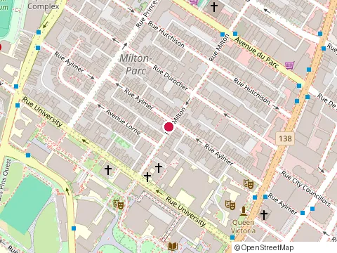 Location of Lola Rosa Milton at 545 Rue Milton, Montréal