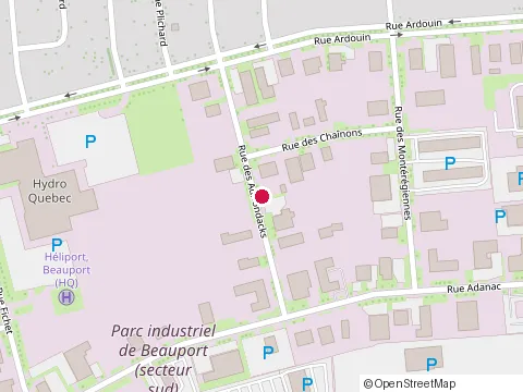 Location of Longpré Inc at 400 Rue des Adirondacks, Québec