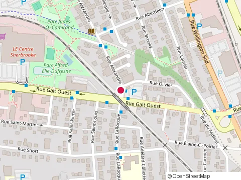 Location of Louis Lunchonnette Inc (Bureau Chef) at 442 Rue Alexandre, Sherbrooke