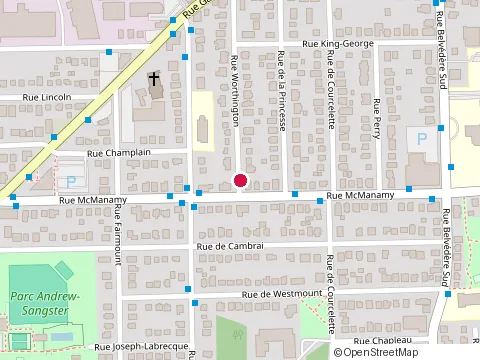 Location of Louis-Denis Cote at 1012 Rue Worthington, Sherbrooke