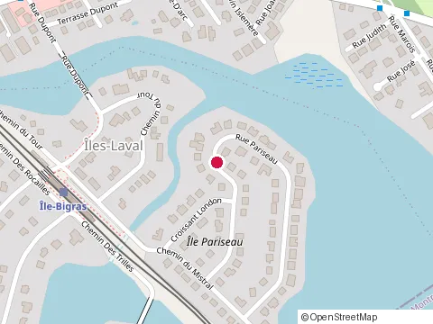 Location of Louis-Marc Morin at 4 Rue Pariseau, Laval