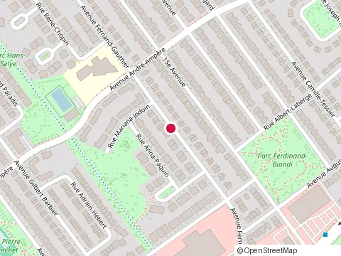 Emplacement de Louise A Cotte au 12150 avenue Fernand-Gauthier, Montréal