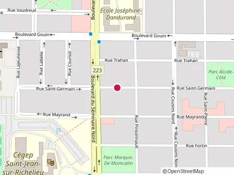 Location of Louise Deneault at 285 Rue Saint-Germain, Saint-Jean-sur-Richelieu
