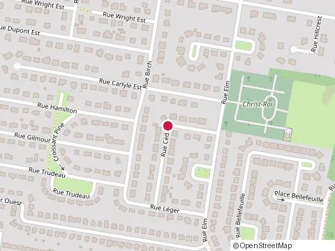 Location of Louvered Roof System at 274 Rue Cedar, Châteauguay