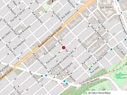 Location of Luc at 311 Kirouac St, Québec