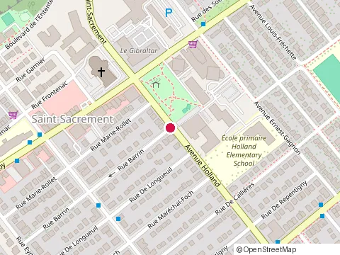 Location of Luc l Lamarre at 820 avenue Holland, Québec