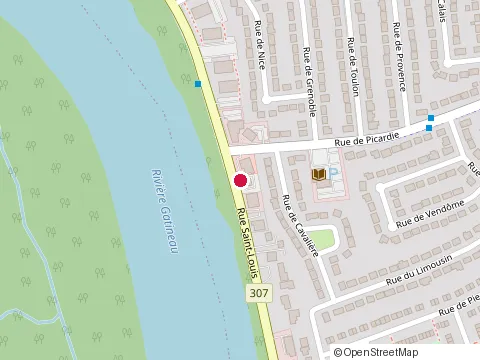 Location of Lucky Inn Restaurant at 1771 Rue Saint-Louis, Gatineau