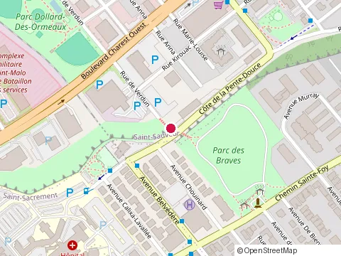 Location of Luminaires Transit at 714 Cote de la Pente-Douce, Québec