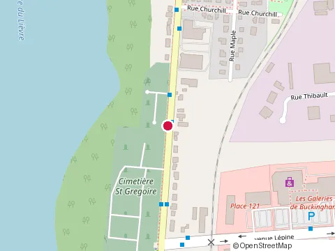 Location of Luxe Bar at 741 Ave de Buckingham, Gatineau