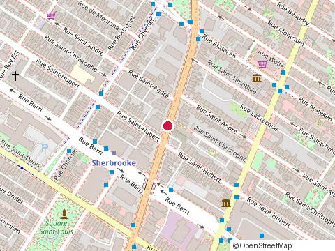 Location of M & A Conseils Inc at 826 Rue Sherbrooke E, Montréal