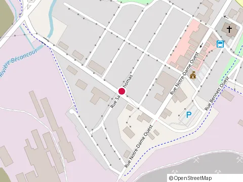 Location of M Dussault at 106-130 Rue Pie-Xi, Thetford Mines