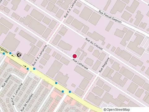 Location of M G Auto at 8385A Lafrenaie, Saint-Léonard