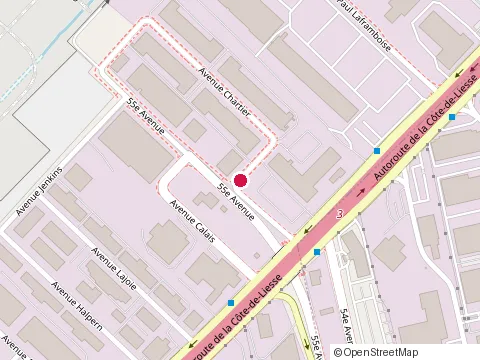 Location of M R Auto at 2055 Chartier Ave, Dorval