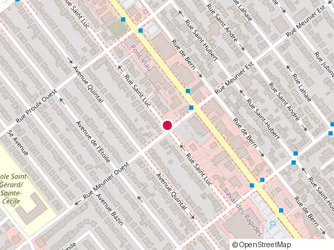 Location of M Racine Assurance Inc at 375 Rue Saint-Luc, Laval