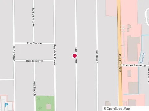 Location of M.B. Gagné Construction Inc. at 599 Rue Annette, Granby